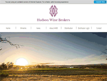 Tablet Screenshot of hudsonwine.us